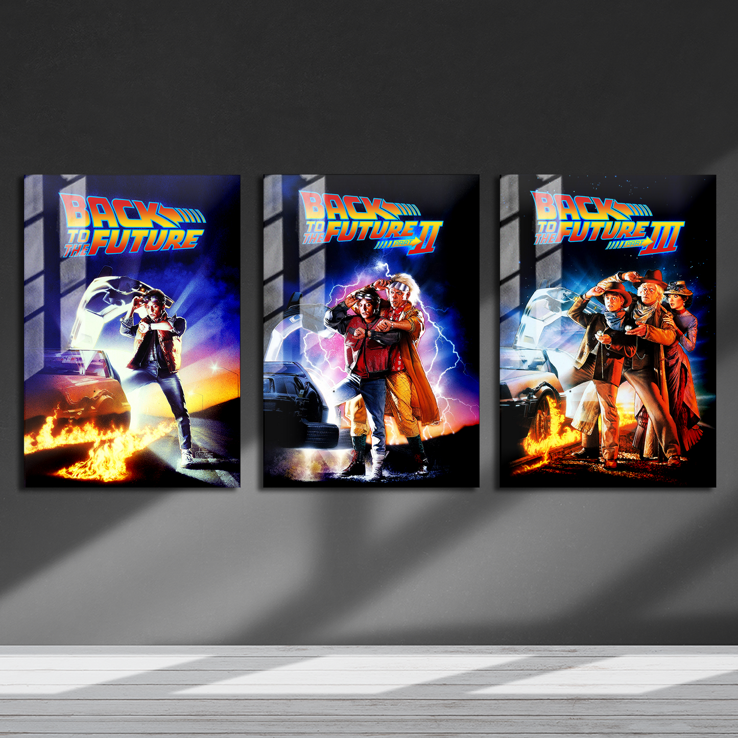 Back to the Future Trilogy Metal Poster Set