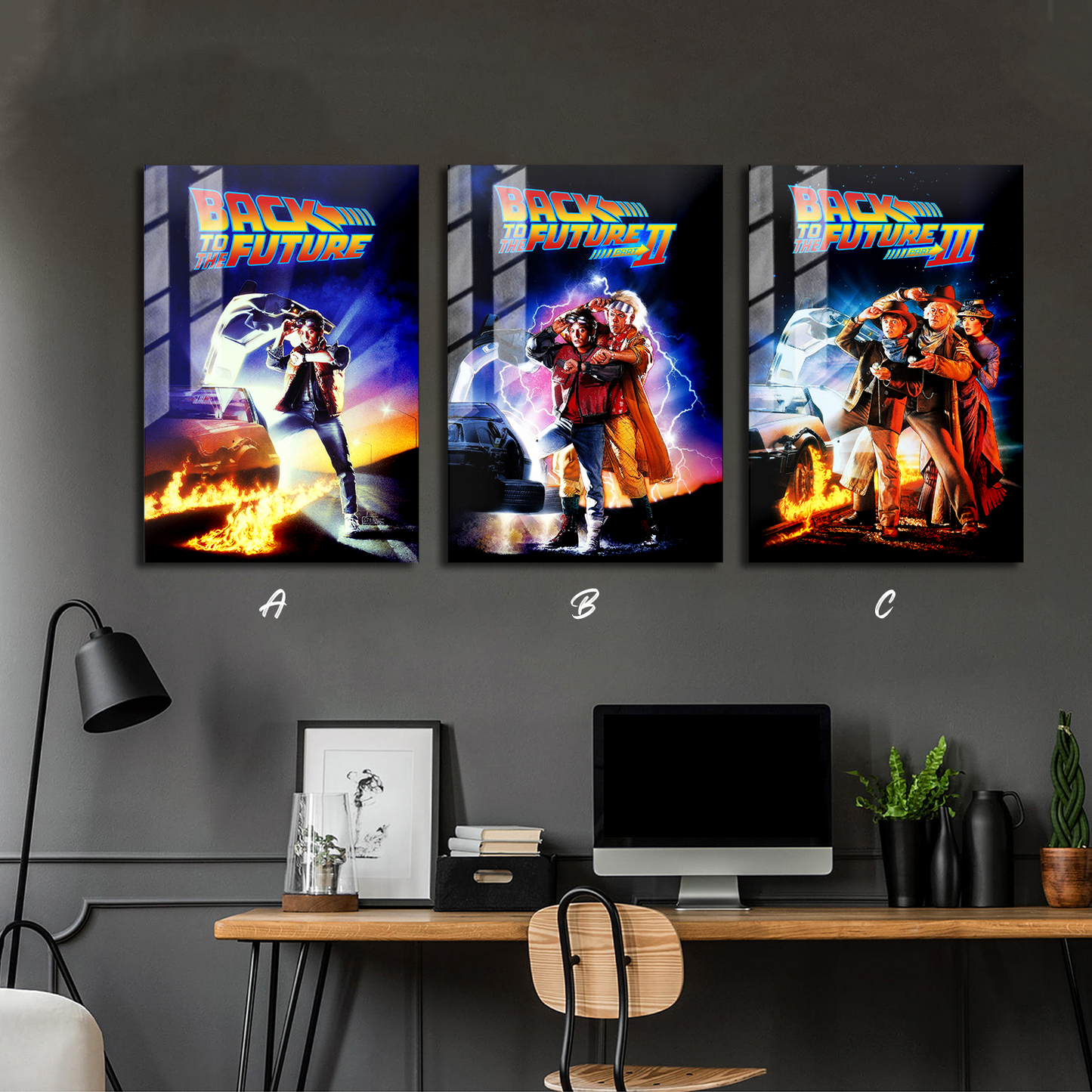 Back to the Future Trilogy Metal Poster Set