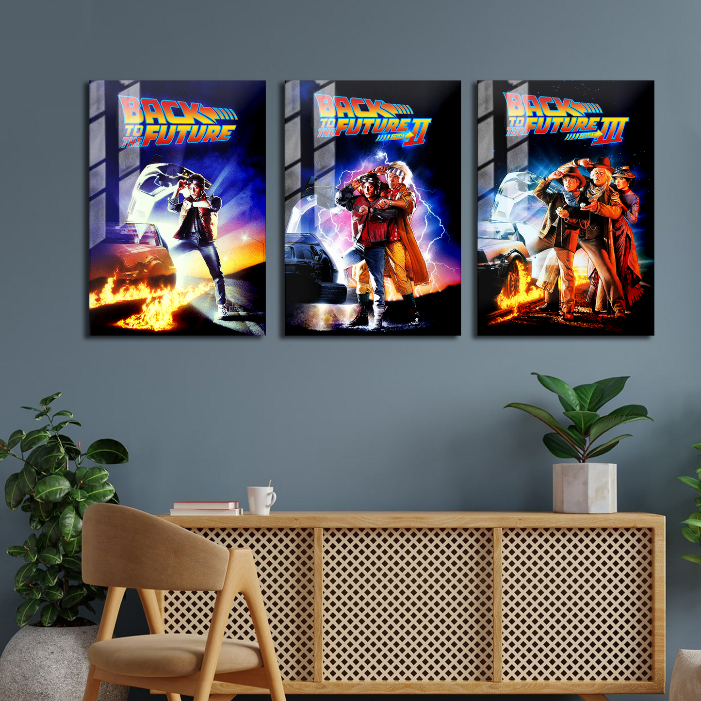 Back to the Future Trilogy Metal Poster Set