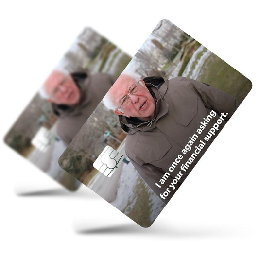 Flex Designs Credit Card I am Once Again Asking for Your Support Full Skins - Meme Quotes Credit Card & Debit Card Skin
