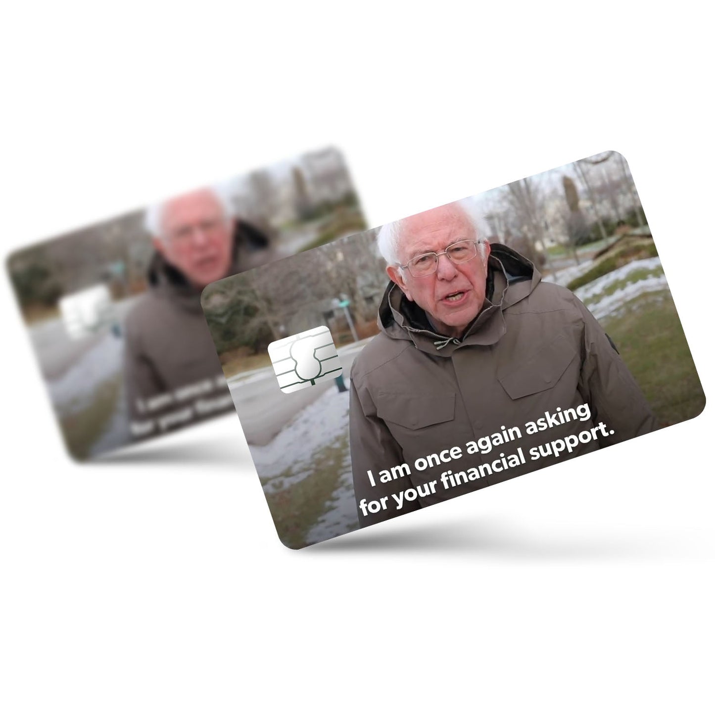 Flex Designs Credit Card I am Once Again Asking for Your Support Full Skins - Meme Quotes Credit Card & Debit Card Skin