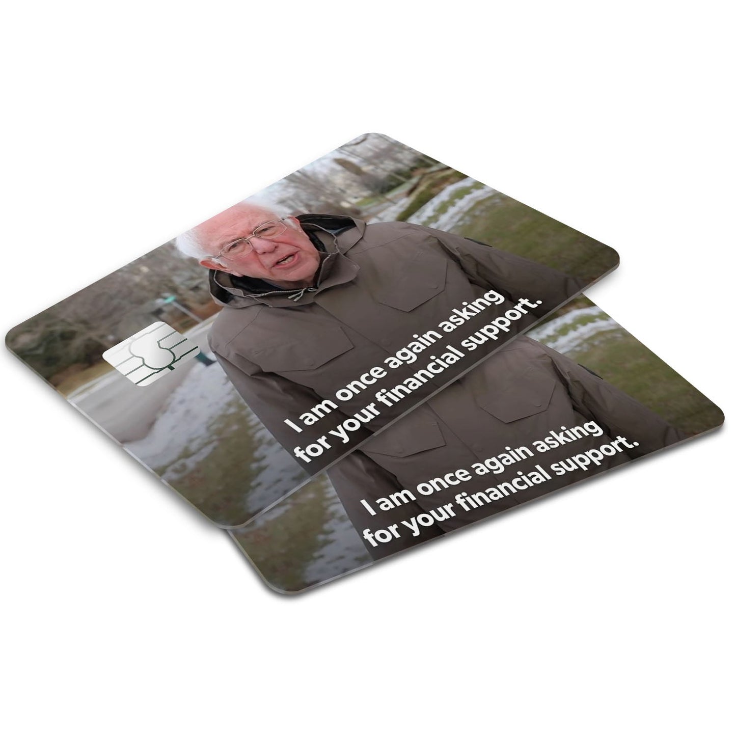 Flex Designs Credit Card I am Once Again Asking for Your Support Window Skins - Meme Quotes Credit Card & Debit Card Skin