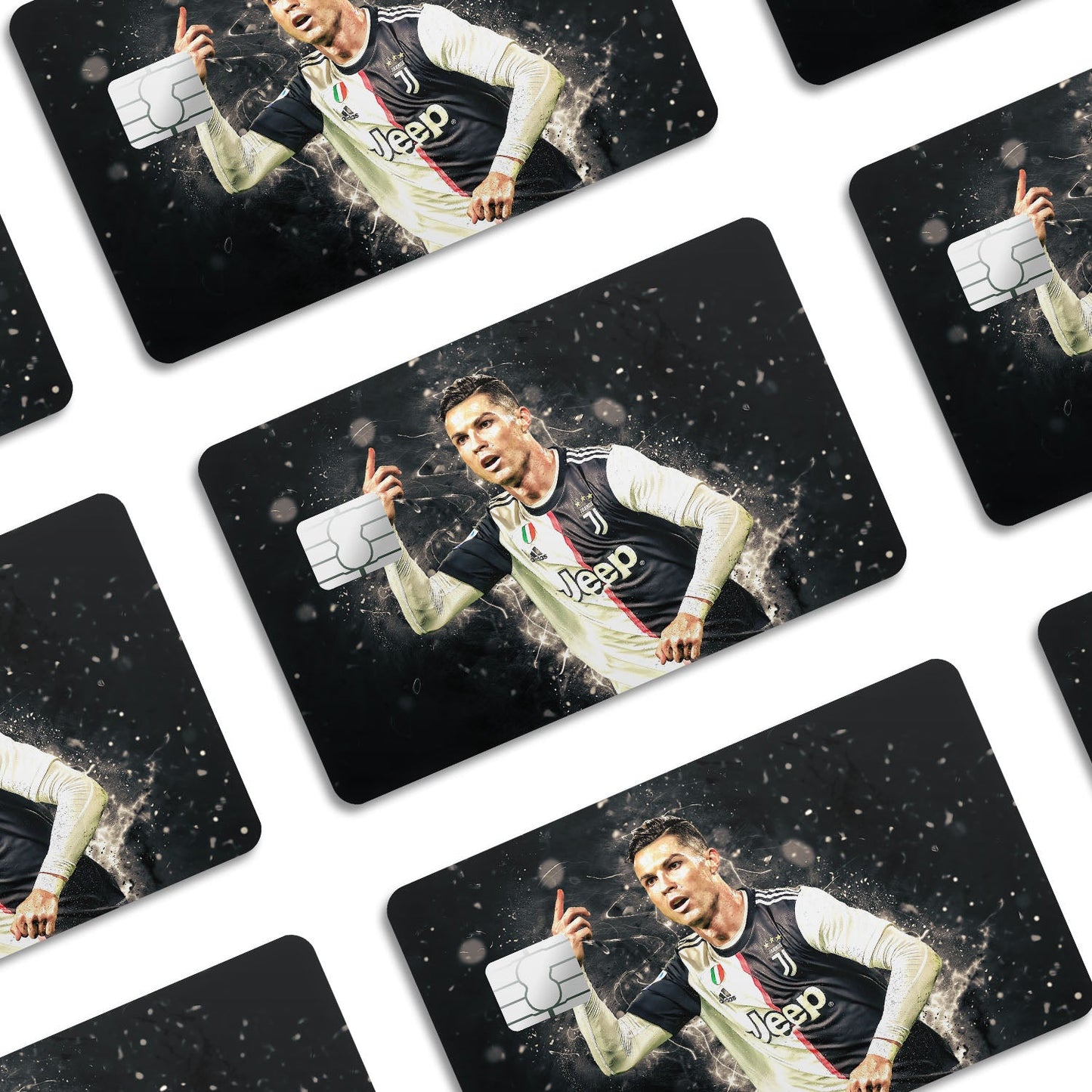 Flex Designs Credit Card Ronaldo Juventus Window Skins - Sports Soccer Credit Card & Debit Card Skin