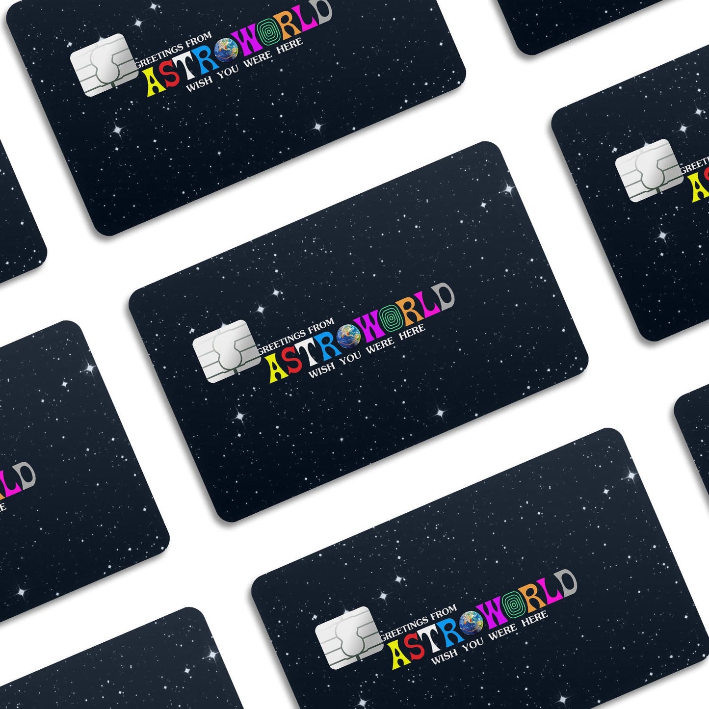 Flex Designs Credit Card Travis Scott Astroworld Window Skins - Artist Credit Card & Debit Card Skin