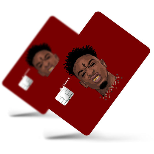 Flex Designs Credit Card 21 Savage Full Skins - Artist Credit Card & Debit Card Skin