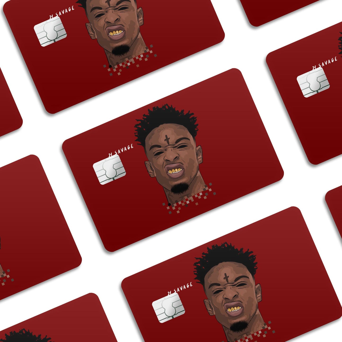 Flex Designs Credit Card 21 Savage Window Skins - Artist Credit Card & Debit Card Skin
