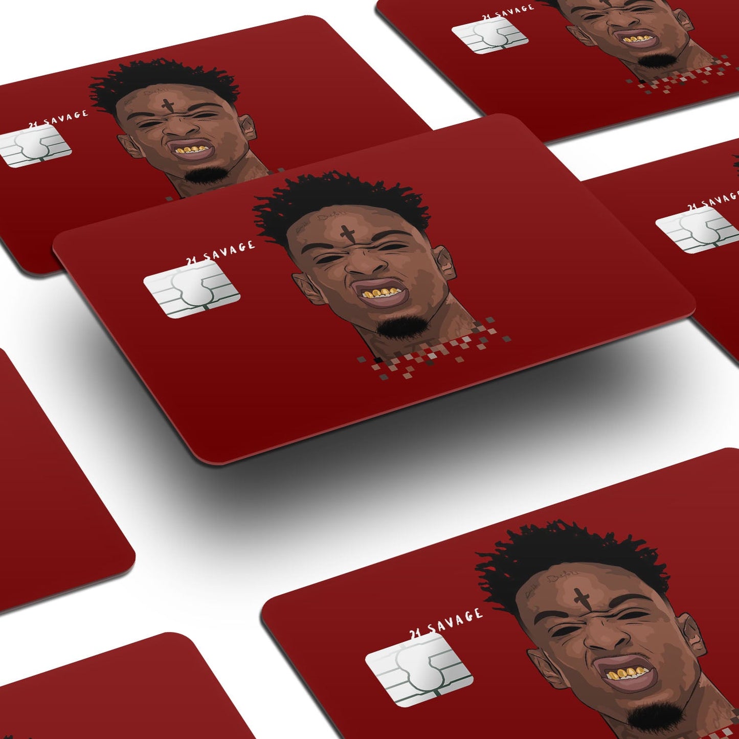 Flex Designs Credit Card 21 Savage Window Skins - Artist Credit Card & Debit Card Skin