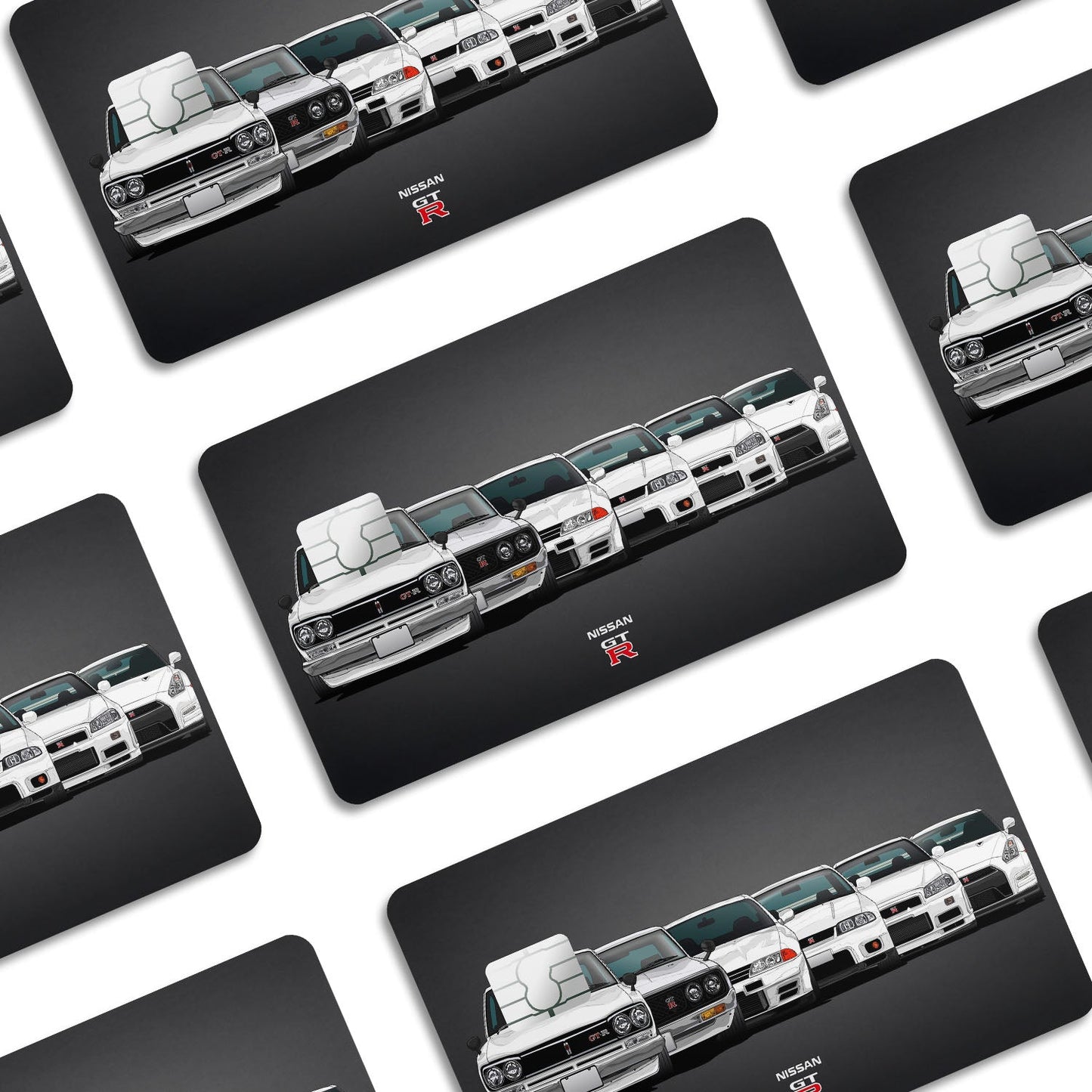 Flex Designs Credit Card Nissan GTR Window Skins - Cars Credit Card & Debit Card Skin