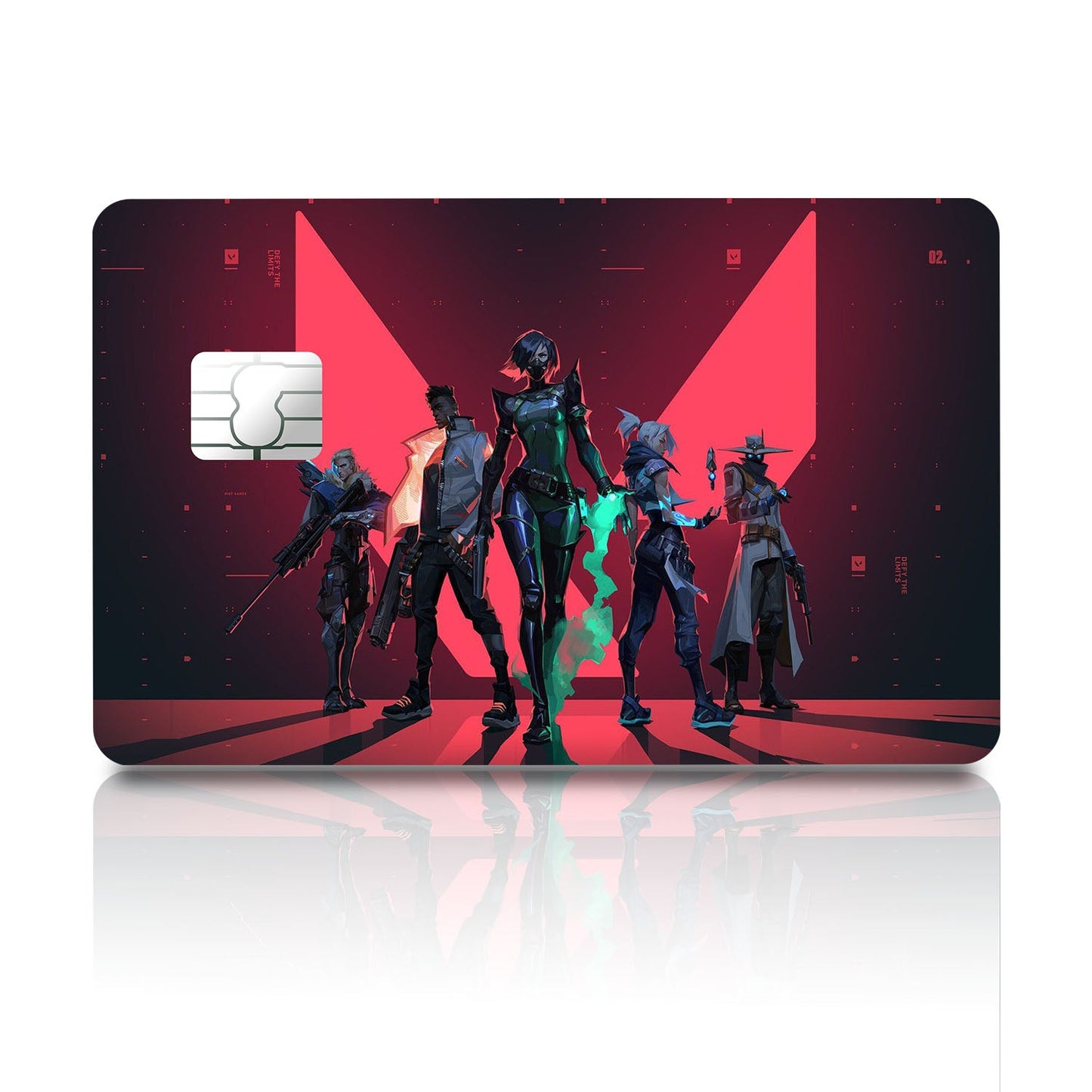 Flex Designs Credit Card Valorant Full Skins - Gaming Valorant Credit Card & Debit Card Skin