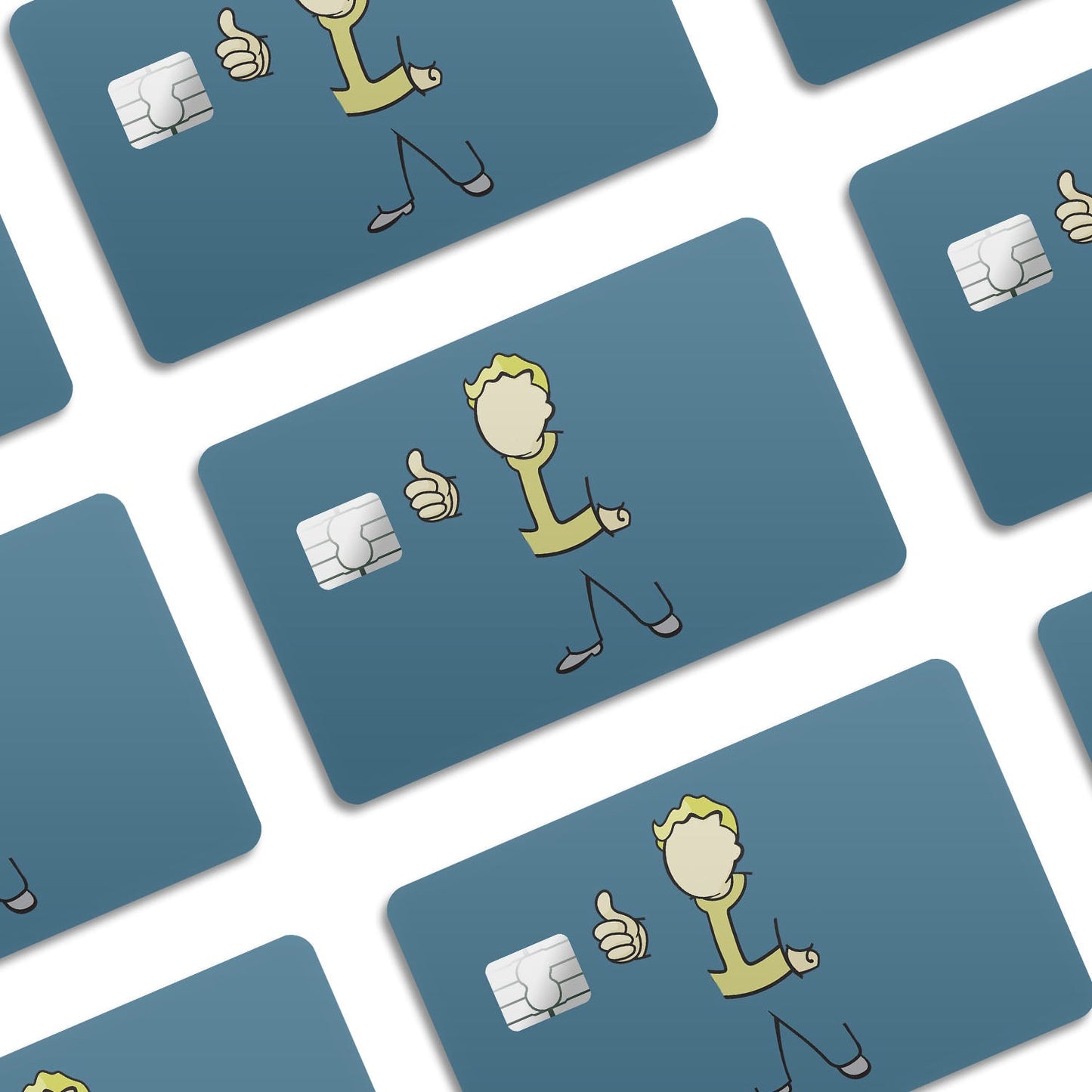 Flex Designs Credit Card Vault Boy Window Skins - Gaming Fallout Credit Card & Debit Card Skin
