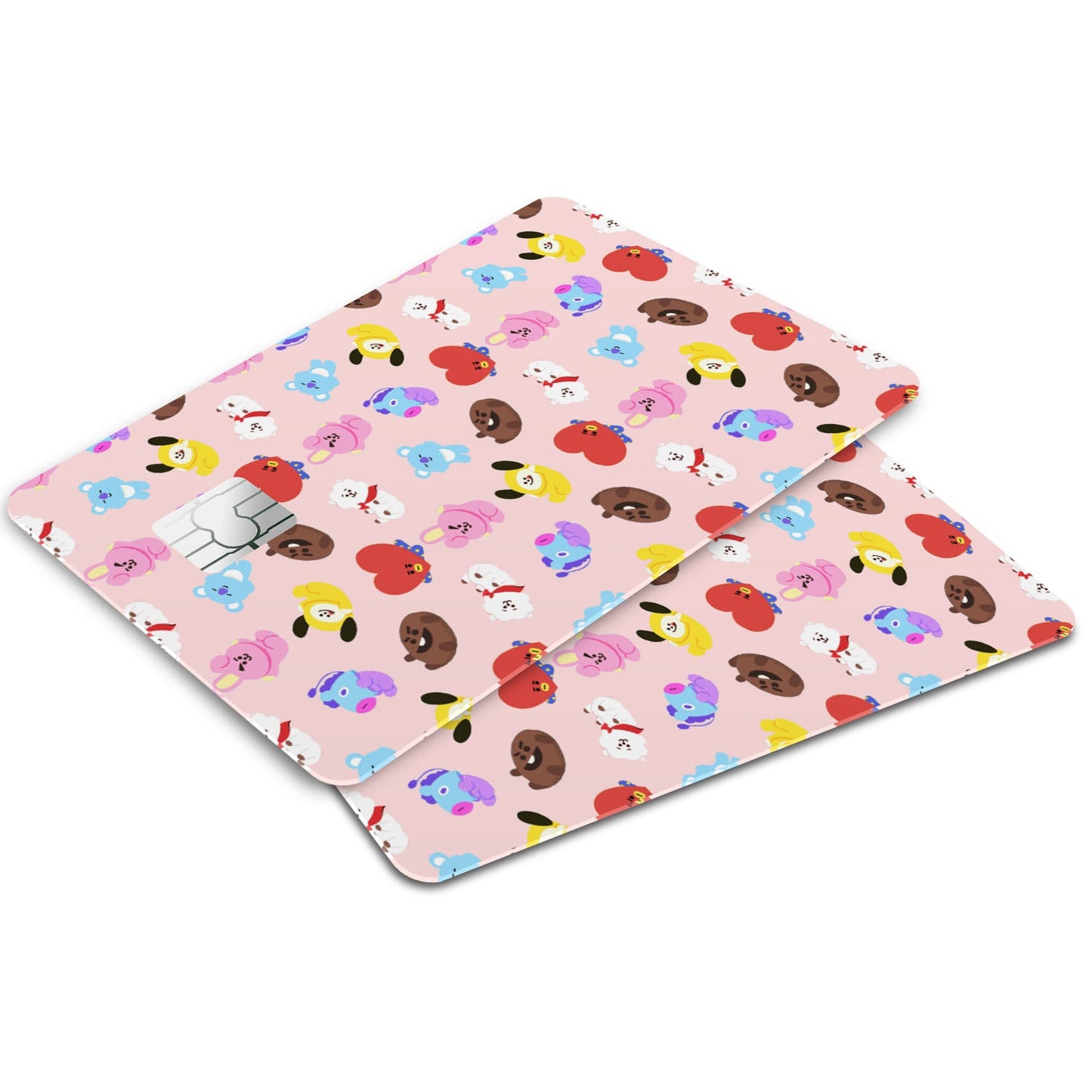 Flex Designs Credit Card BT21 Pattern Window Skins - Artist Kpop Credit Card & Debit Card Skin