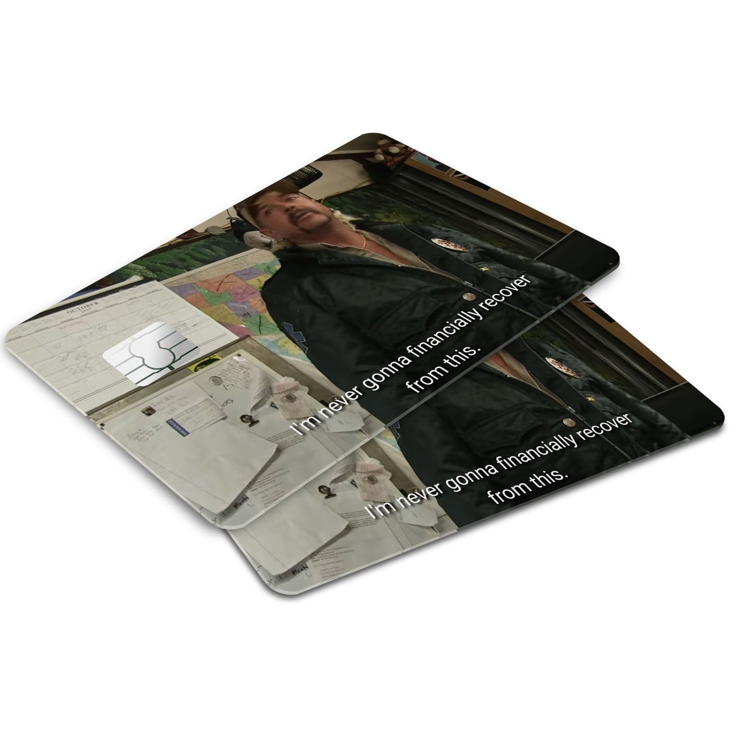 Flex Designs Credit Card I'm never gonna financially recover from this Window Skins - Meme Quotes Credit Card & Debit Card Skin