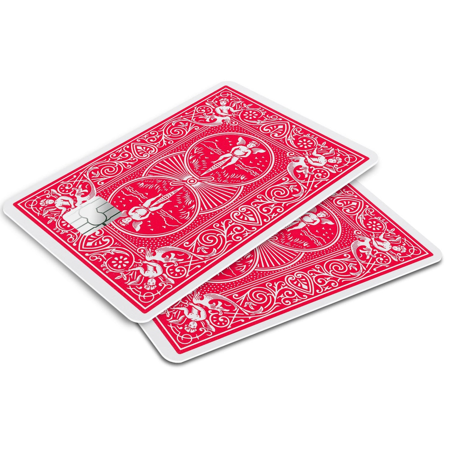 Flex Designs Credit Card Bicycle Playing Card Red Window Skins - Meme Credit Card & Debit Card Skin