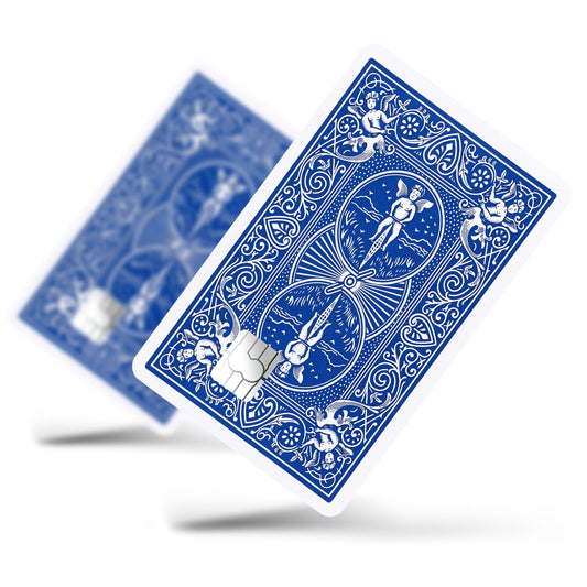 Flex Designs Credit Card Bicycle Playing Card Blue Full Skins - Meme Credit Card & Debit Card Skin