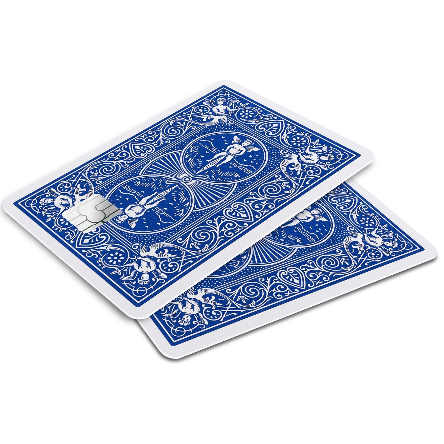 Flex Designs Credit Card Bicycle Playing Card Blue Window Skins - Meme Credit Card & Debit Card Skin