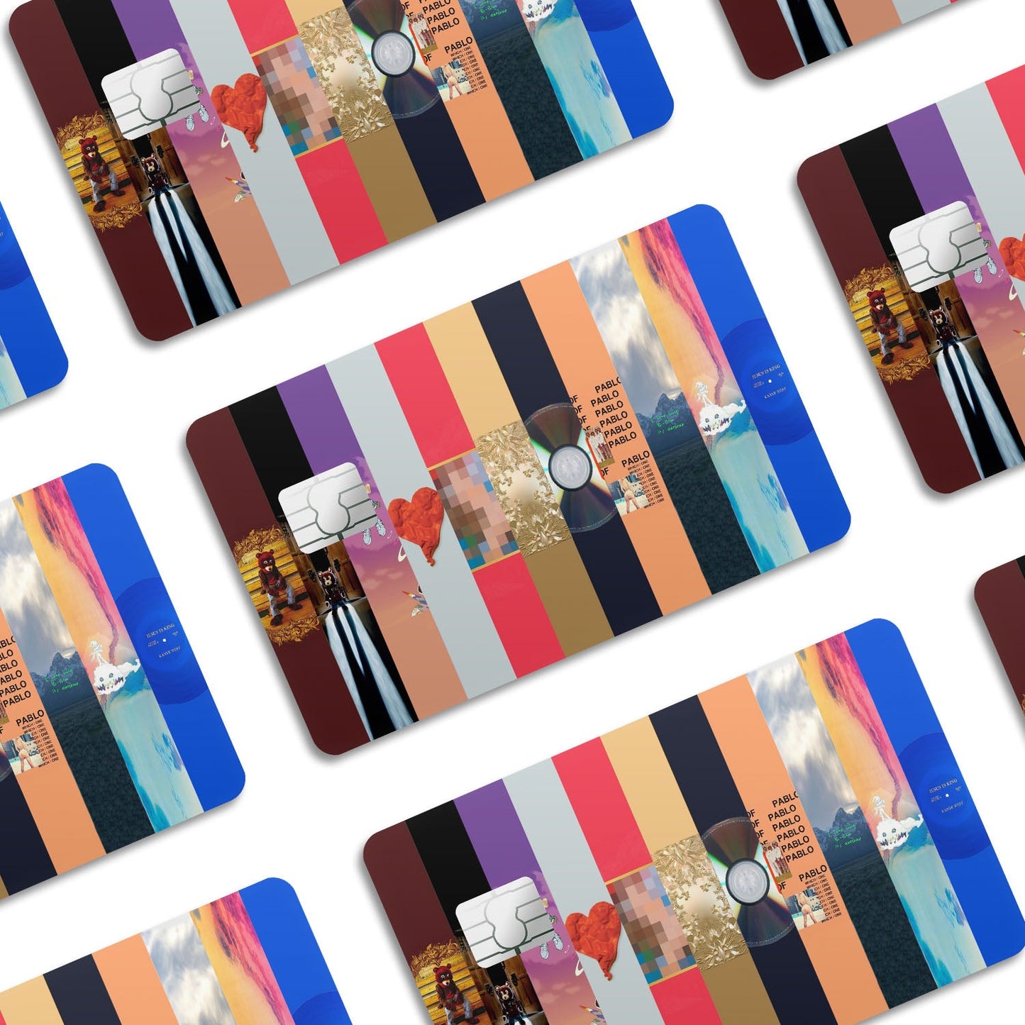 Flex Designs Credit Card Kanye West Albums Window Skins - Artist Credit Card & Debit Card Skin
