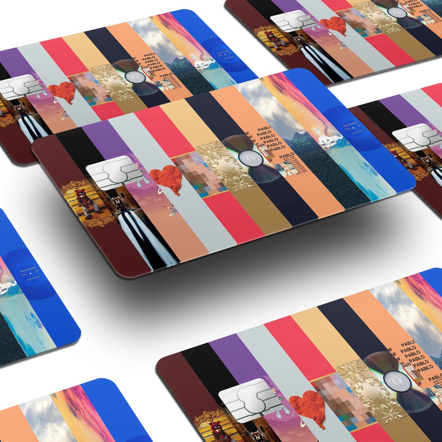 Flex Designs Credit Card Kanye West Albums Window Skins - Artist Credit Card & Debit Card Skin