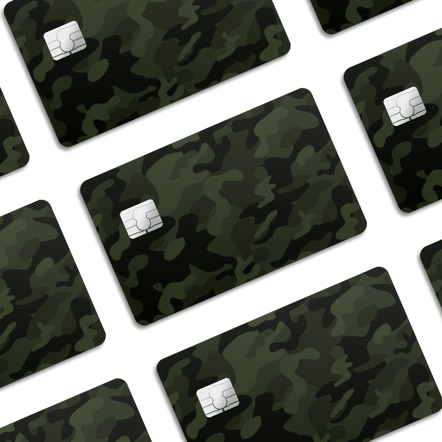 Flex Designs Credit Card Green Camo Window Skins - Pattern Credit Card & Debit Card Skin