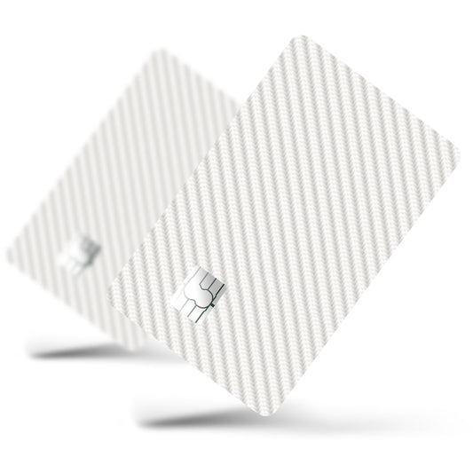 Flex Designs Credit Card White Carbon Fibre Full Skins - Pattern Credit Card & Debit Card Skin