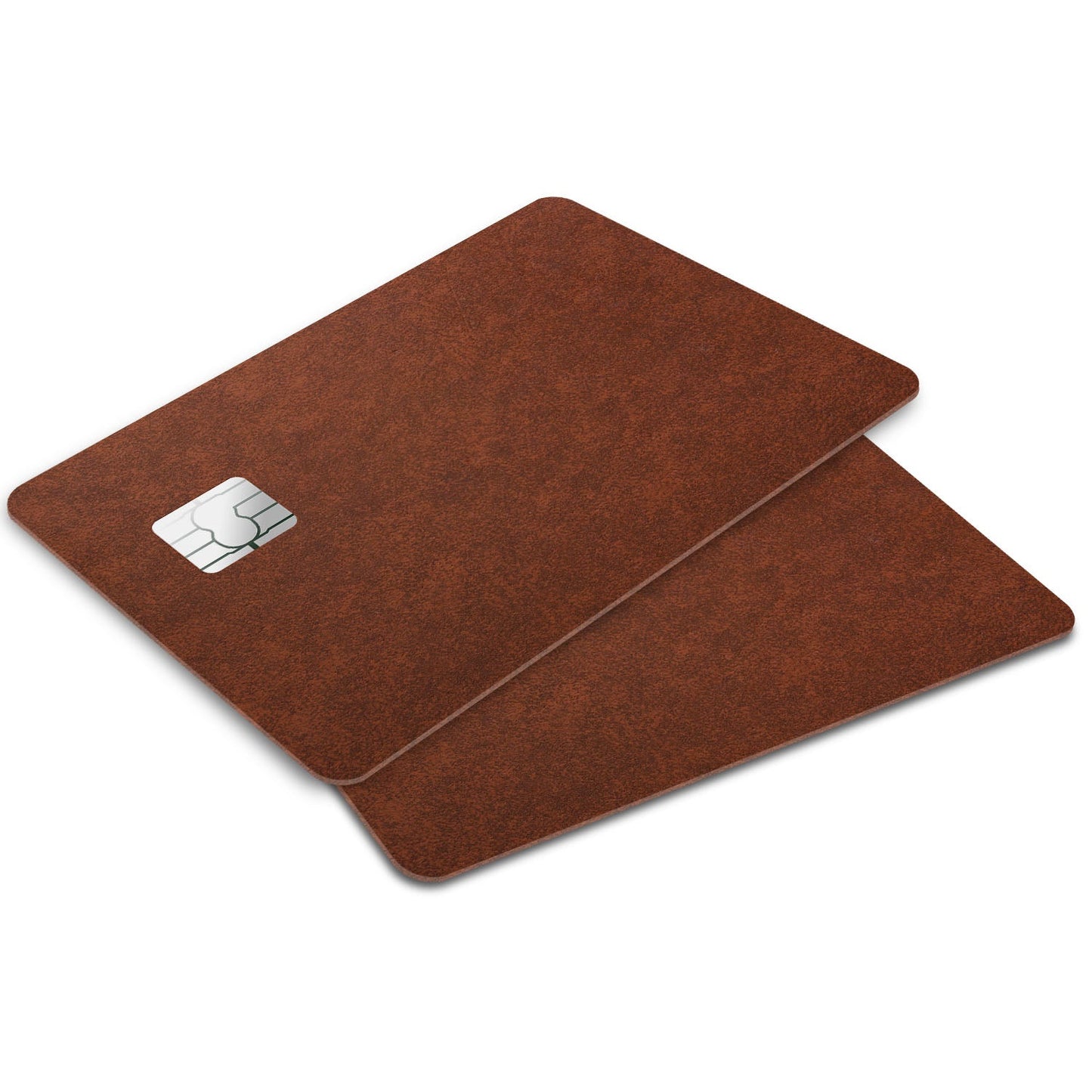 Flex Designs Credit Card Brown Leather Window Skins - Pattern Credit Card & Debit Card Skin