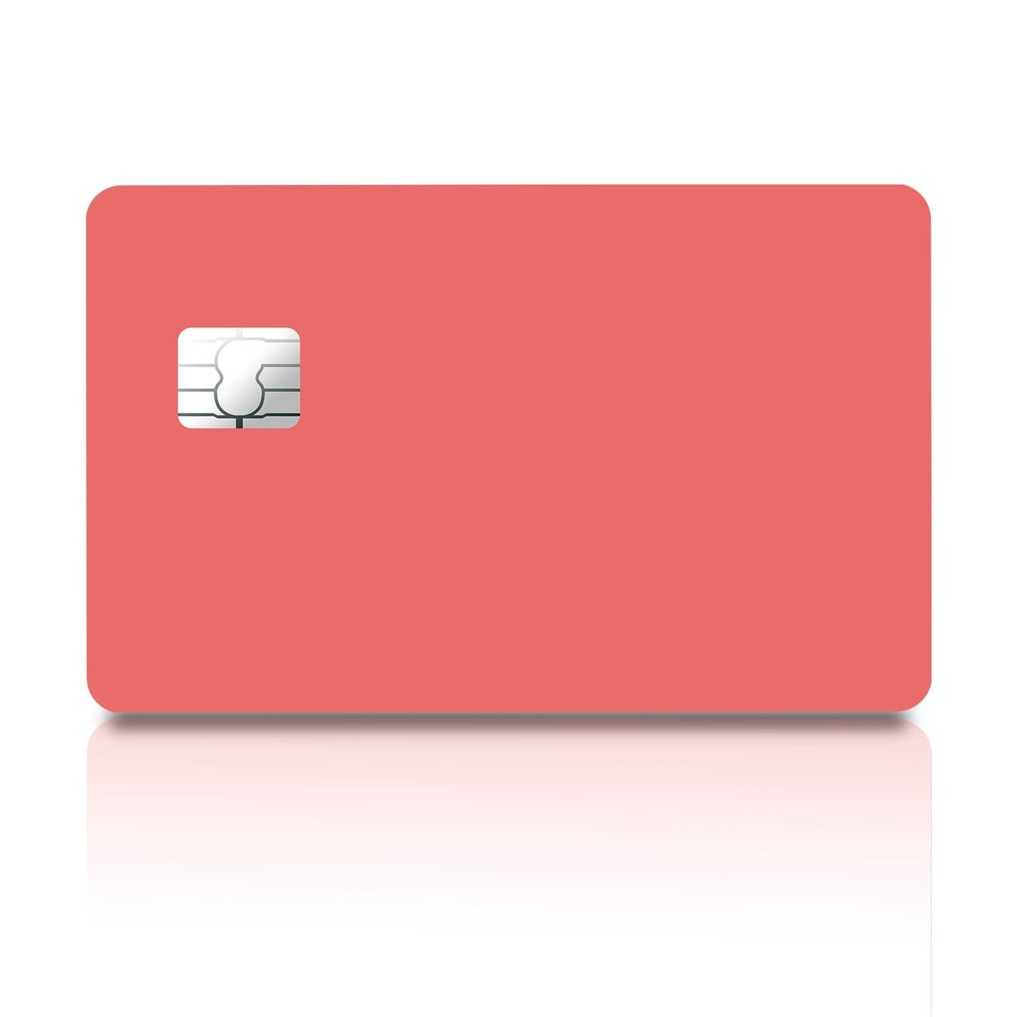 Flex Designs Credit Card Coral Red Full Skins - Pattern Credit Card & Debit Card Skin
