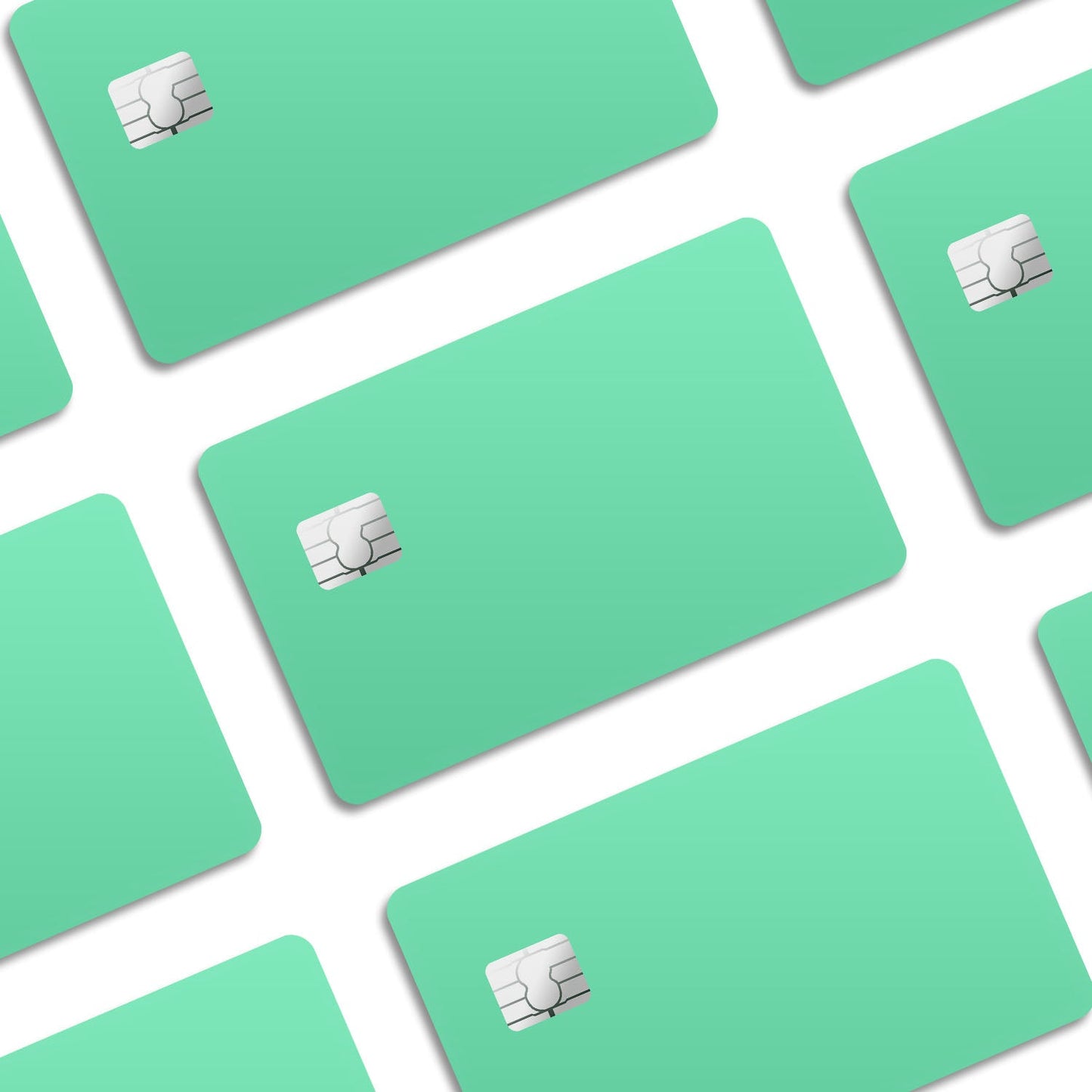 Flex Designs Credit Card Seafoam Window Skins - Pattern Credit Card & Debit Card Skin