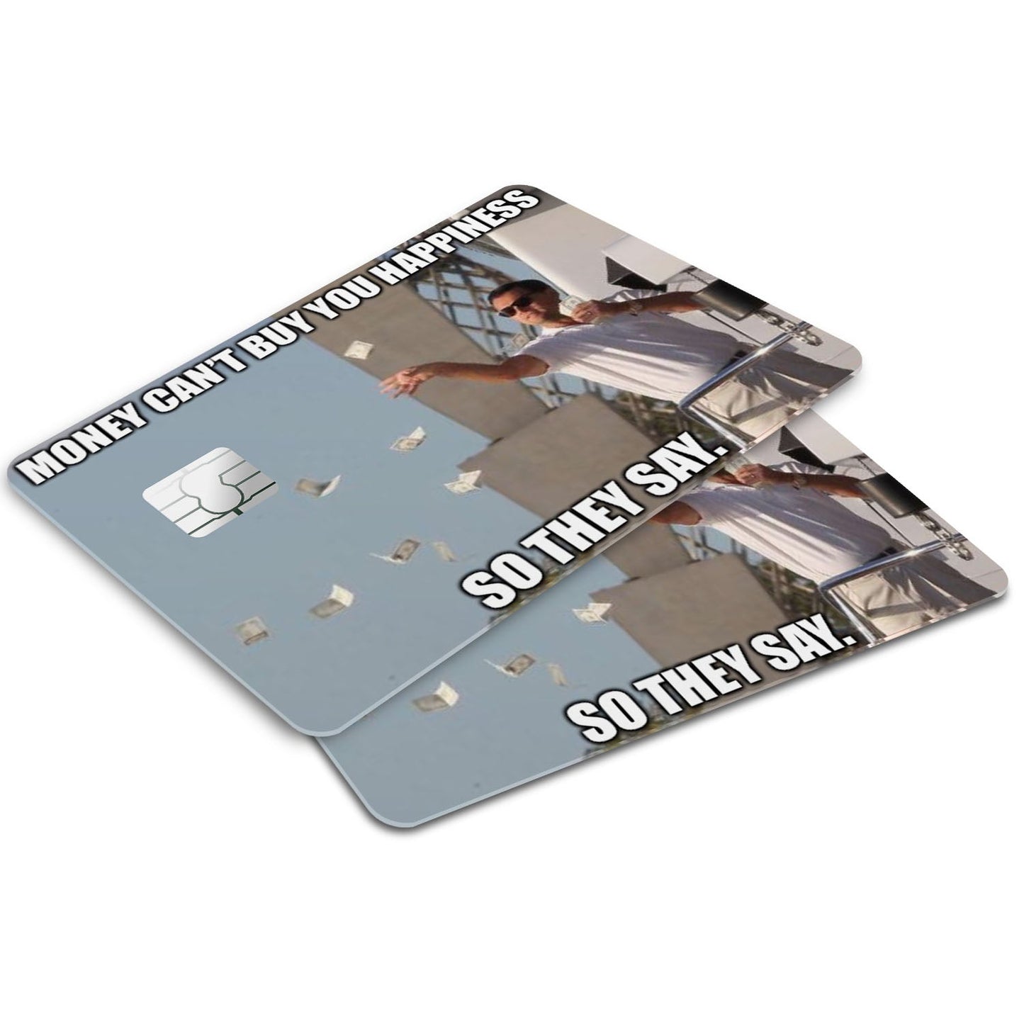 Flex Designs Credit Card Money Can't Buy Happiness Window Skins - Meme Quotes Credit Card & Debit Card Skin