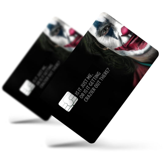 Flex Designs Credit Card Joker Minimalist Full Skins - Meme Quotes Credit Card & Debit Card Skin