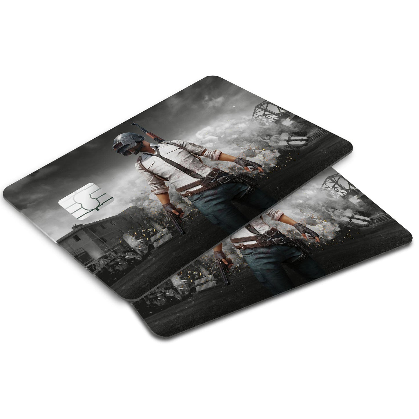 Flex Designs Credit Card PUBG Guy Window Skins - Game PUBG Credit Card & Debit Card Skin