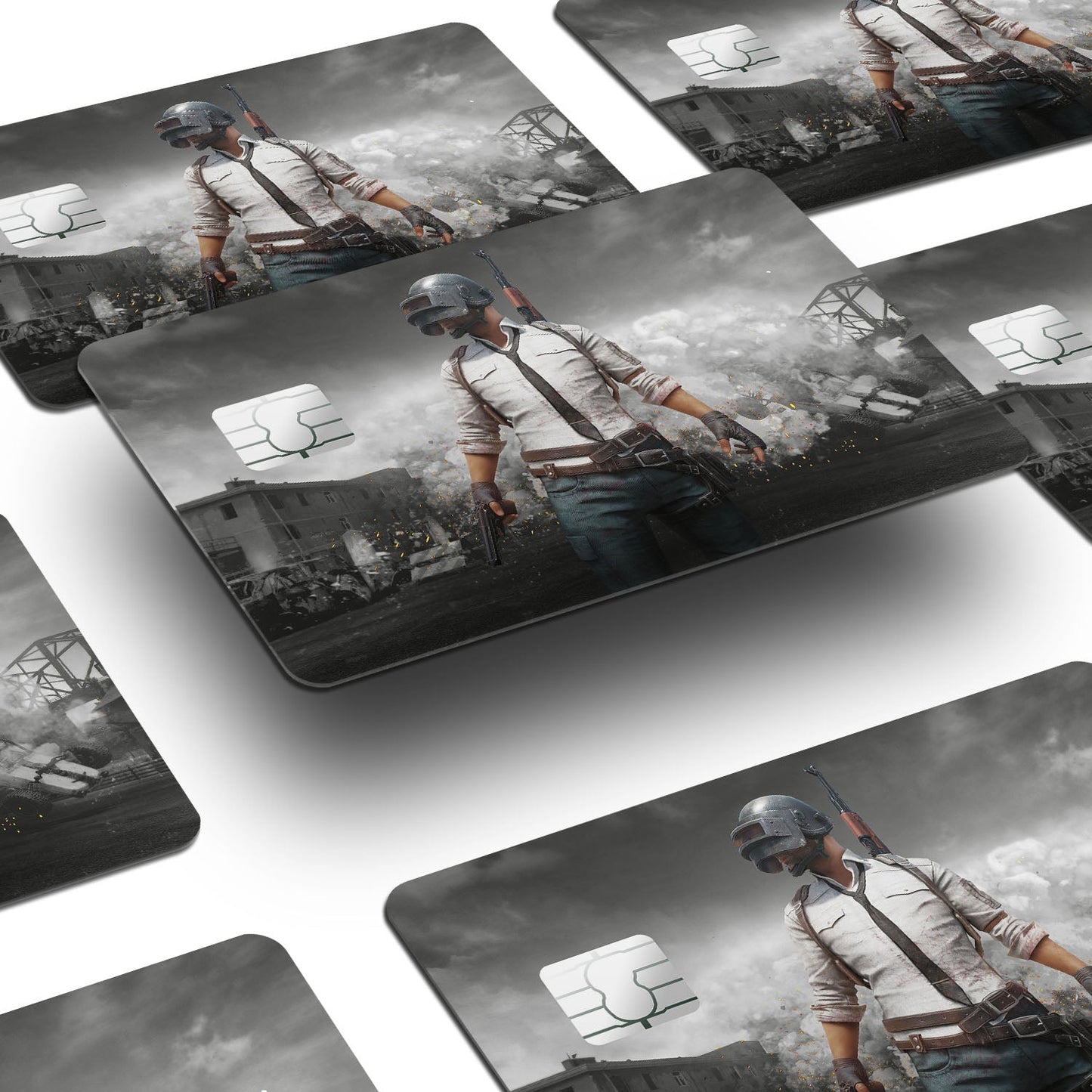 Flex Designs Credit Card PUBG Guy Window Skins - Game PUBG Credit Card & Debit Card Skin