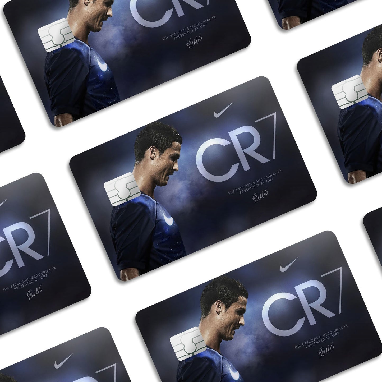 Flex Designs Credit Card Cristiano Ronaldo CR7 Window Skins - Sports Soccer Credit Card & Debit Card Skin