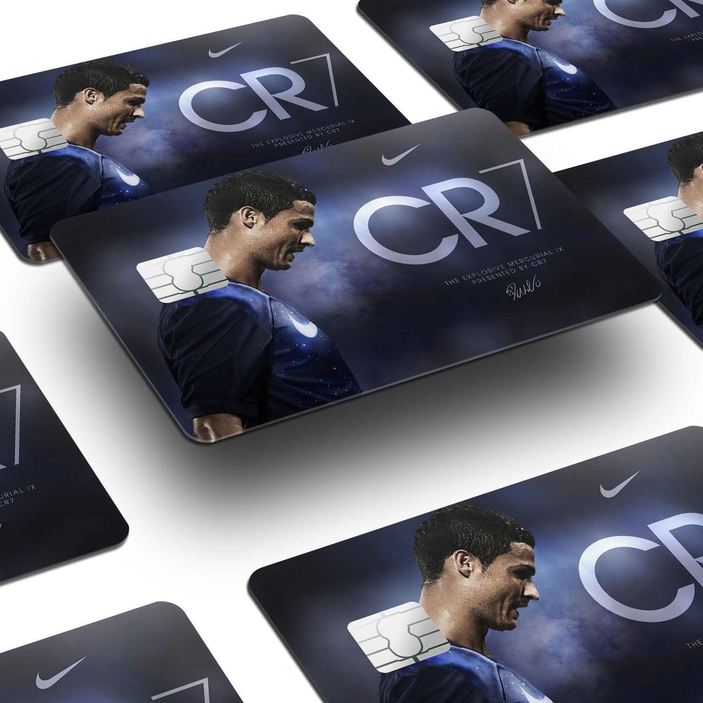 Flex Designs Credit Card Cristiano Ronaldo CR7 Window Skins - Sports Soccer Credit Card & Debit Card Skin