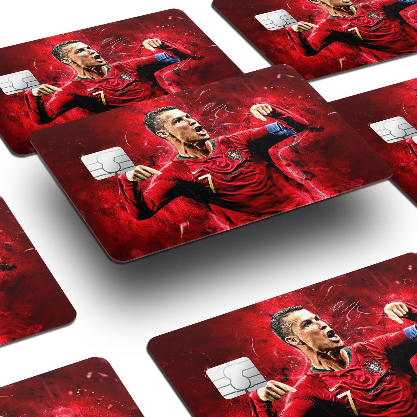 Flex Designs Credit Card Ronaldo Portugal National Team Window Skins - Sports Soccer Credit Card & Debit Card Skin