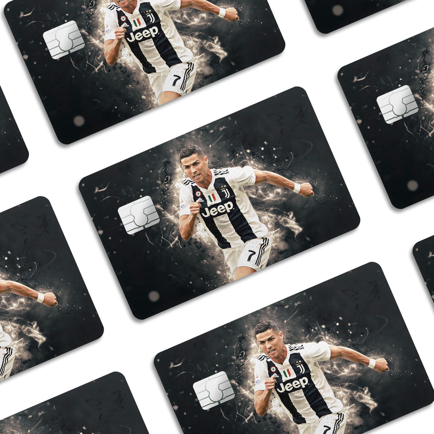 Flex Designs Credit Card Juventus Ronaldo Window Skins - Sports Soccer Credit Card & Debit Card Skin