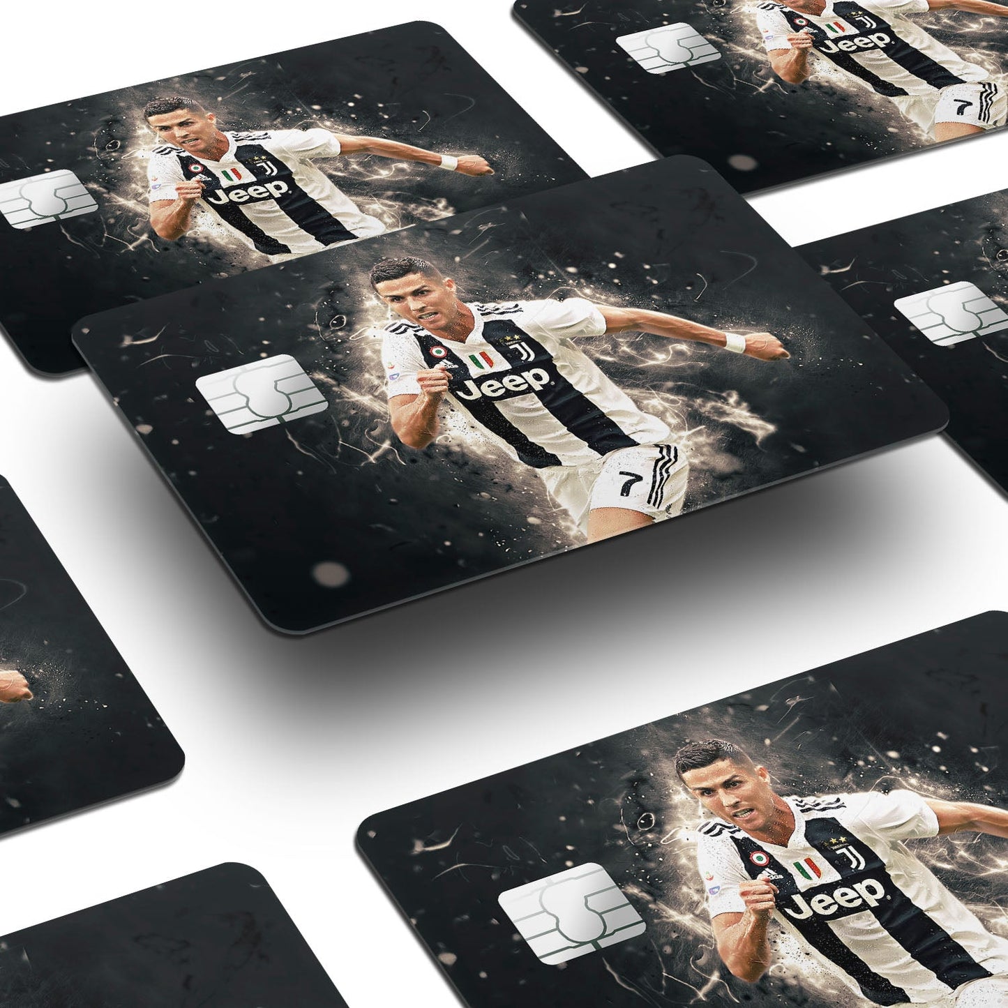 Flex Designs Credit Card Juventus Ronaldo Window Skins - Sports Soccer Credit Card & Debit Card Skin