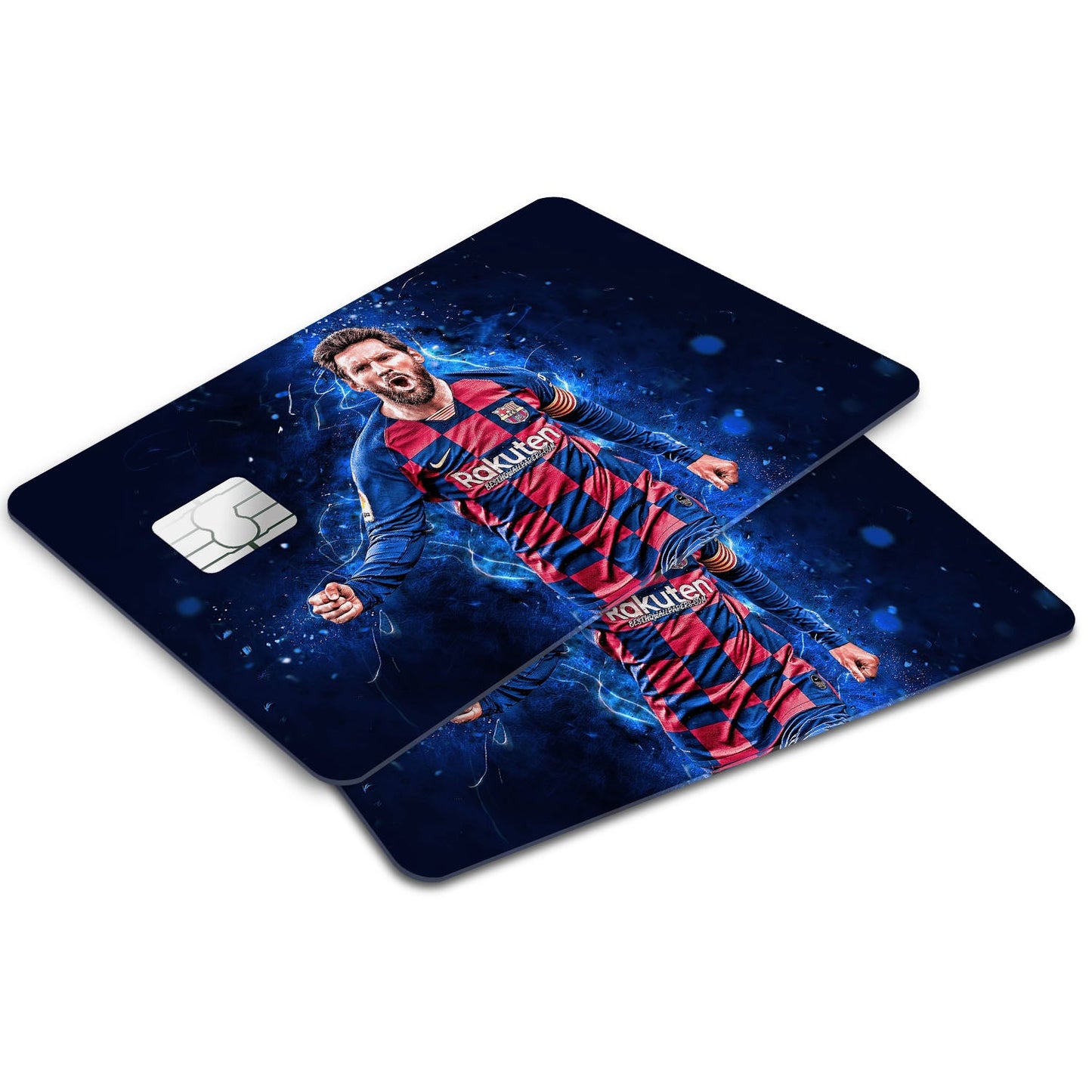 Flex Designs Credit Card Barcelona Messi Window Skins - Sports Soccer Credit Card & Debit Card Skin