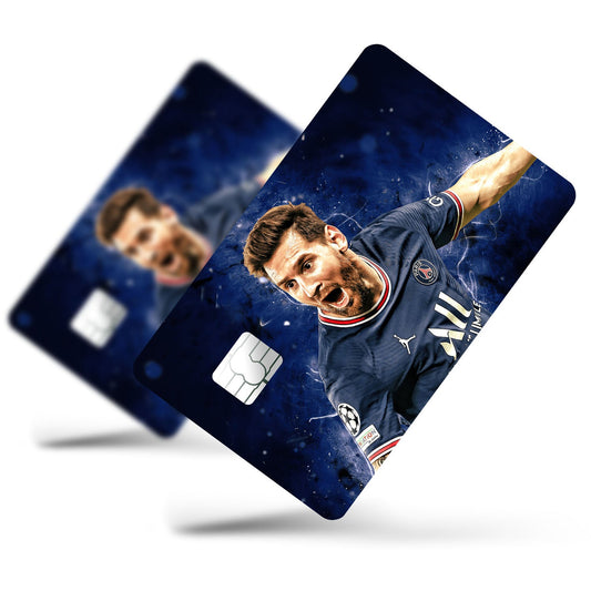Flex Designs Credit Card PSG Messi Celebration Full Skins - Sports Soccer Credit Card & Debit Card Skin