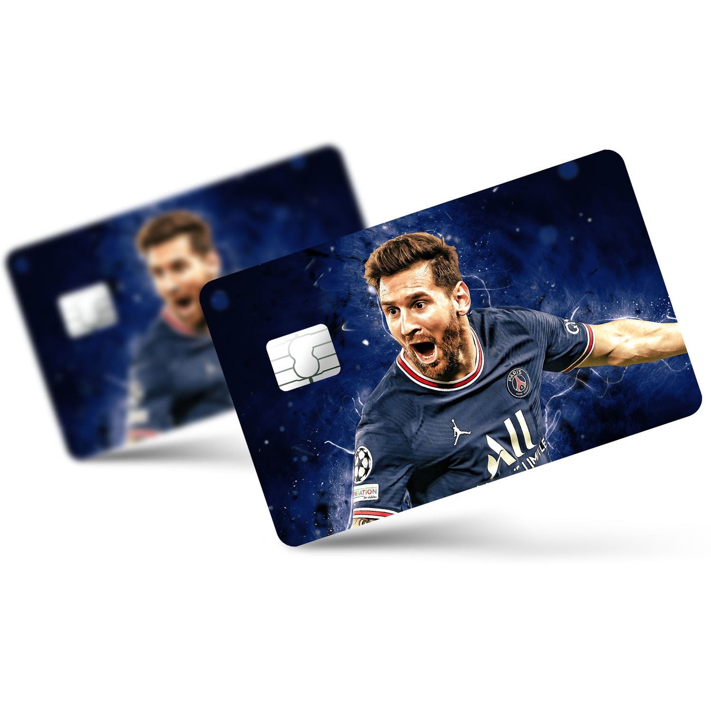 Flex Designs Credit Card PSG Messi Celebration Full Skins - Sports Soccer Credit Card & Debit Card Skin