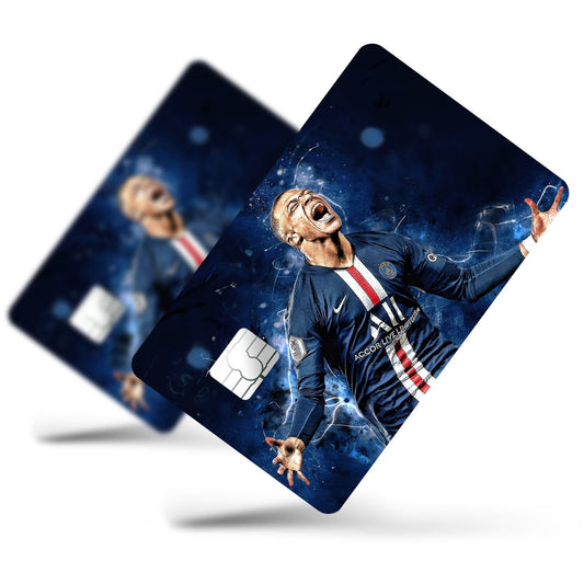 Flex Designs Credit Card PSG Kylian Mbappe Celebration Full Skins - Sports Soccer Credit Card & Debit Card Skin