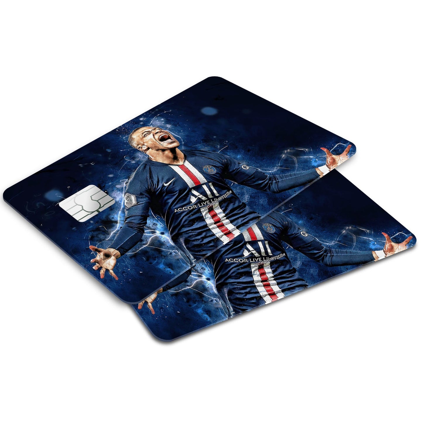 Flex Designs Credit Card PSG Kylian Mbappe Celebration Window Skins - Sports Soccer Credit Card & Debit Card Skin