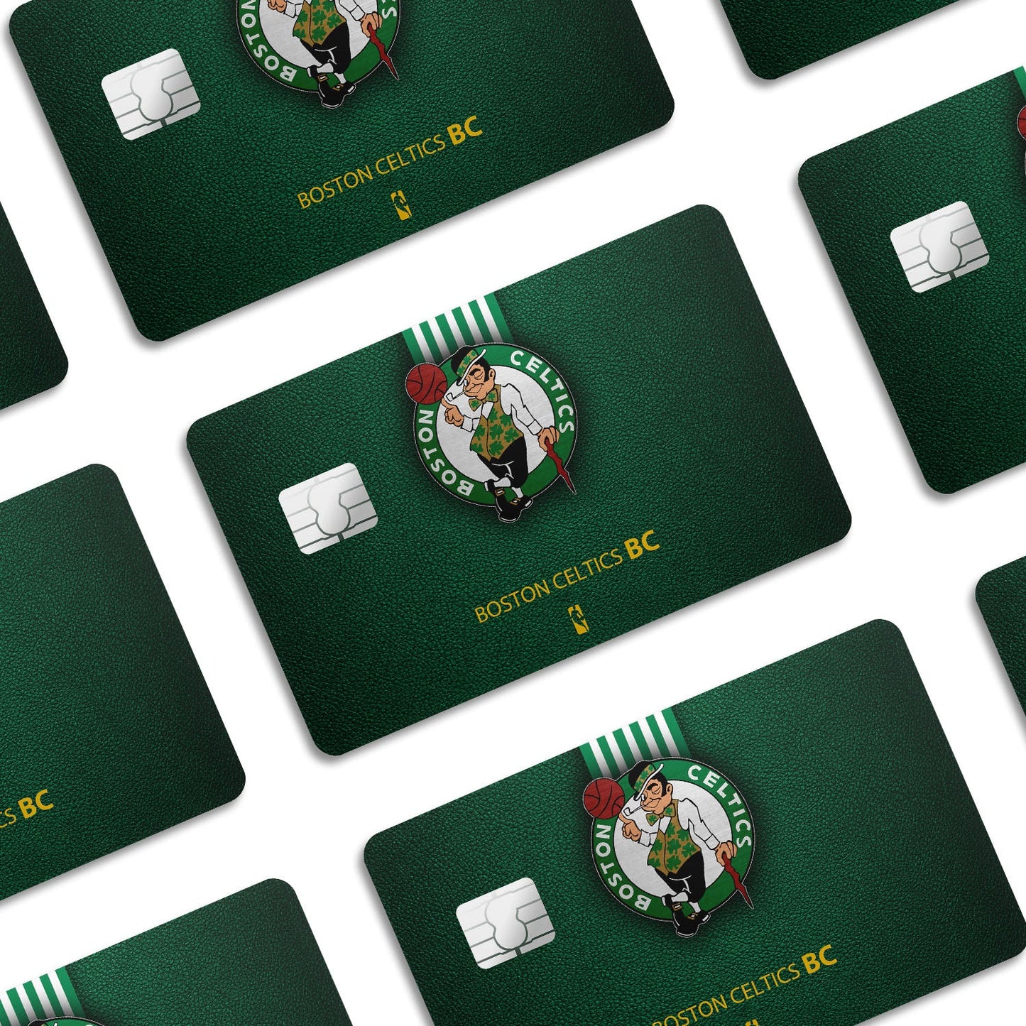 Flex Designs Credit Card Boston Celtics Window Skins - Sports Basketball Credit Card & Debit Card Skin