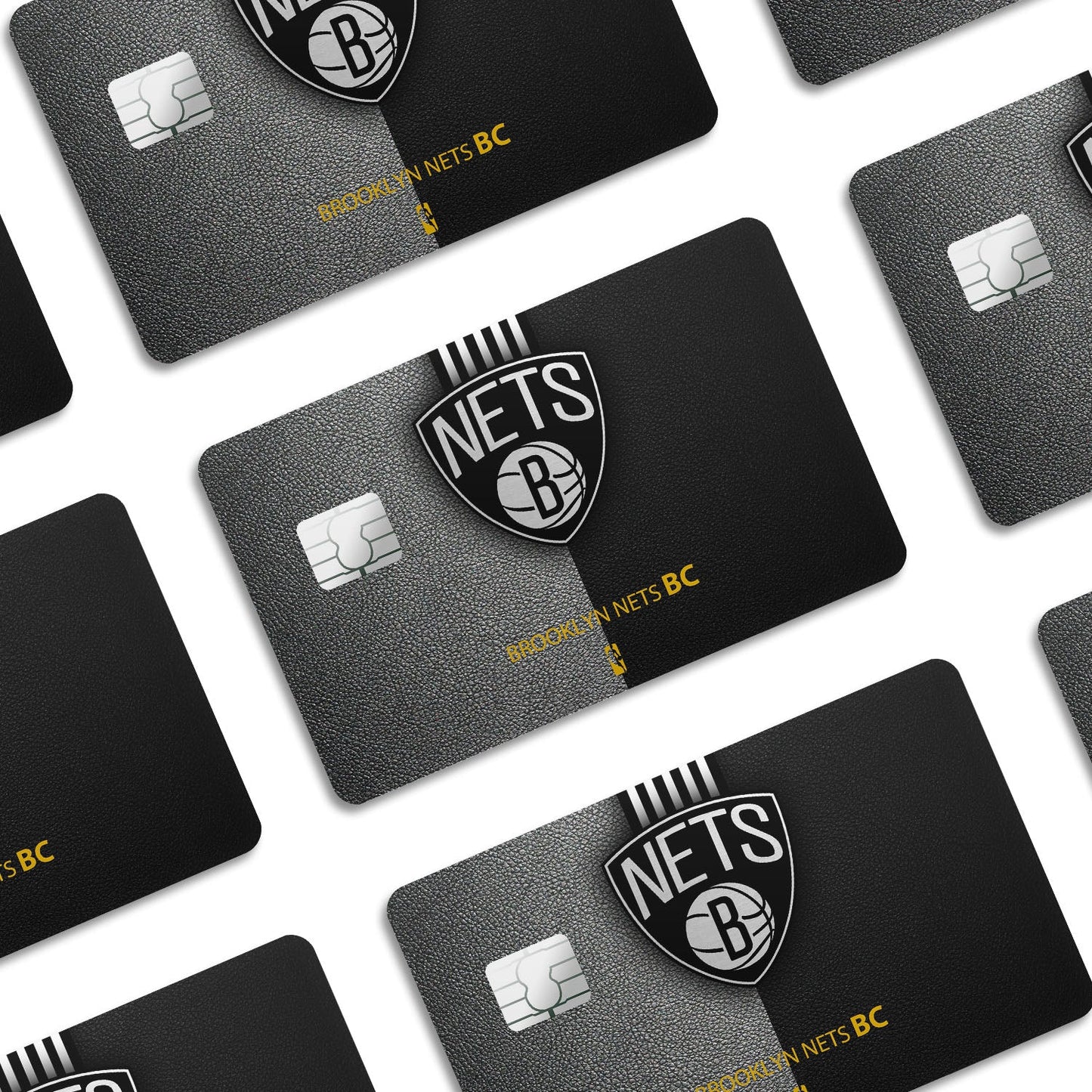 Flex Designs Credit Card Brooklyn Nets Window Skins - Sports Basketball Credit Card & Debit Card Skin