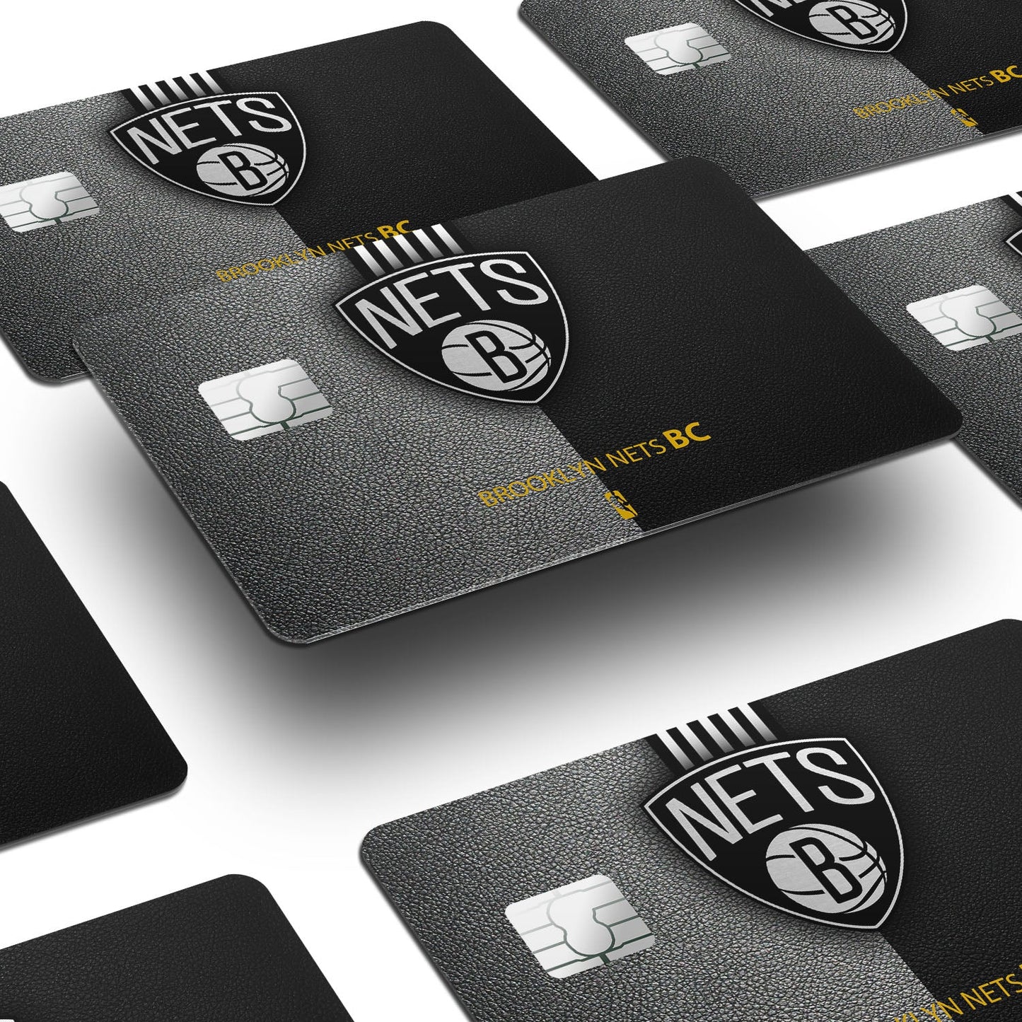 Flex Designs Credit Card Brooklyn Nets Window Skins - Sports Basketball Credit Card & Debit Card Skin