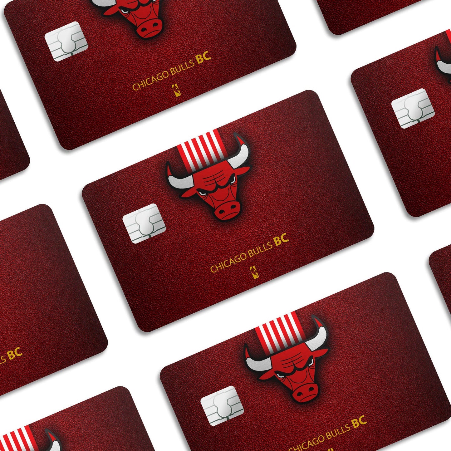 Flex Designs Credit Card Chicago Bulls Window Skins - Sports Basketball Credit Card & Debit Card Skin