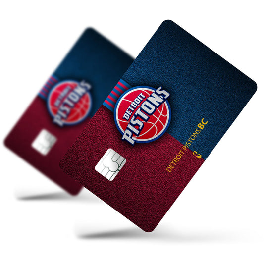 Flex Designs Credit Card Detroit Pistons Full Skins - Sports Basketball Credit Card & Debit Card Skin