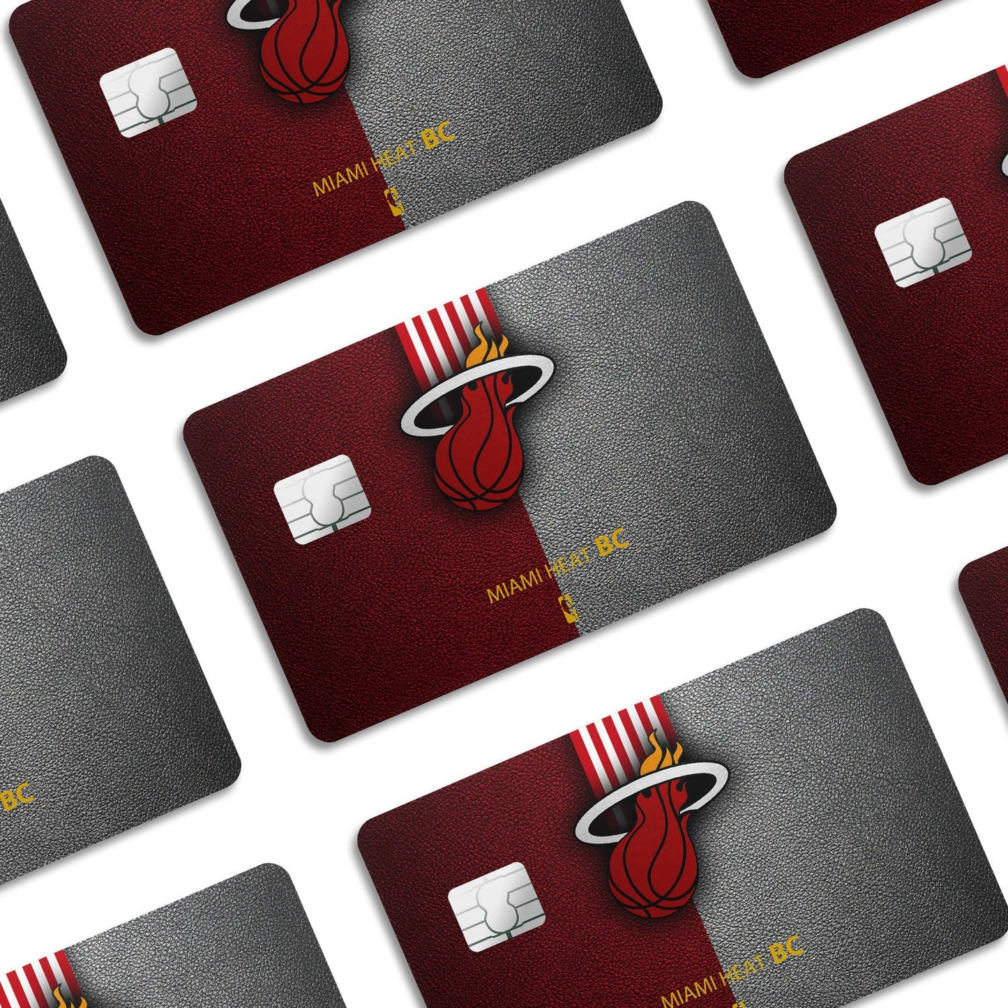 Flex Designs Credit Card Miami Heat Window Skins - Sports Basketball Credit Card & Debit Card Skin
