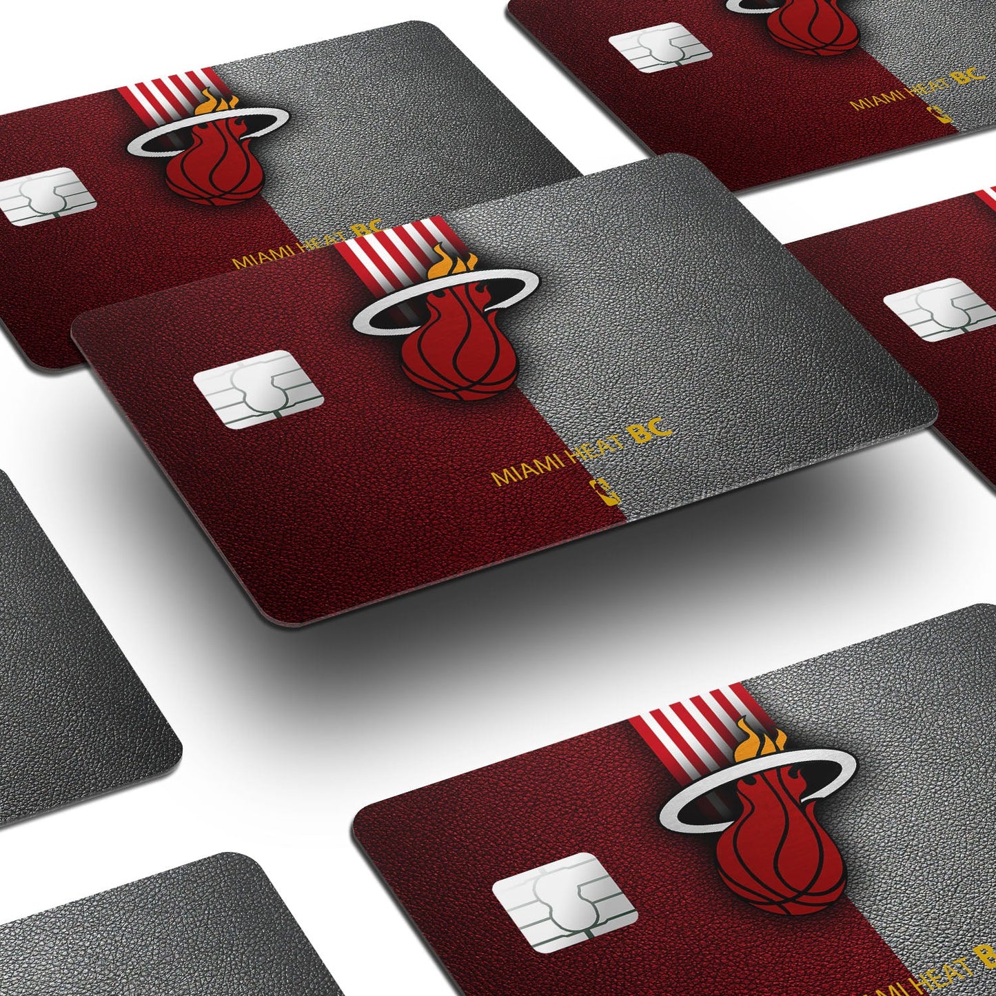 Flex Designs Credit Card Miami Heat Window Skins - Sports Basketball Credit Card & Debit Card Skin