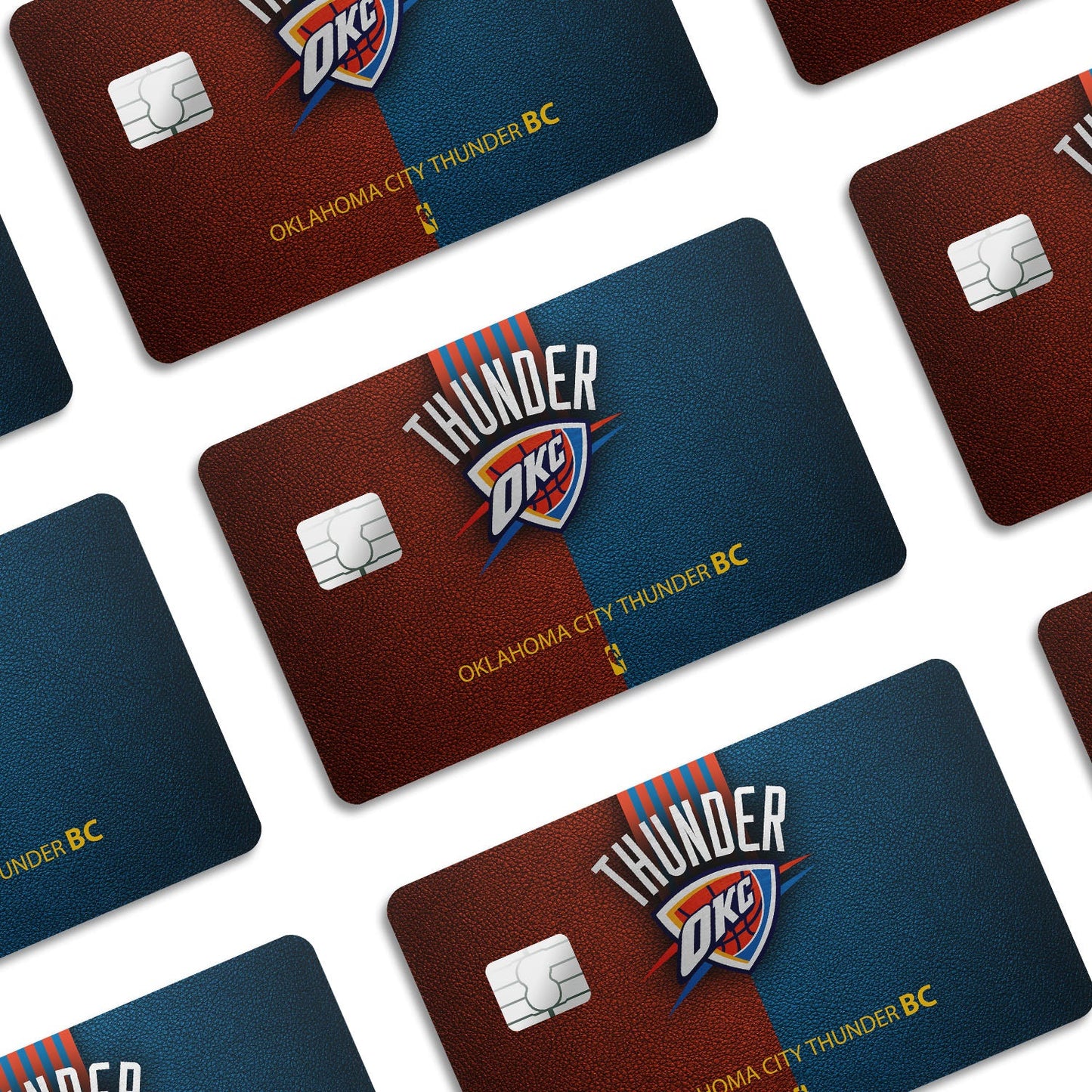 Flex Designs Credit Card Oklahoma City Thunder Window Skins - Sports Basketball Credit Card & Debit Card Skin