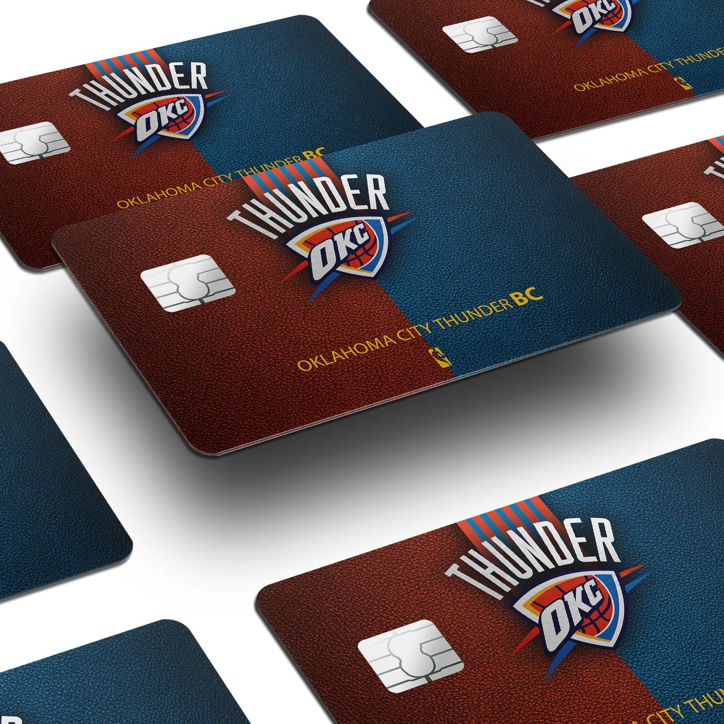 Flex Designs Credit Card Oklahoma City Thunder Window Skins - Sports Basketball Credit Card & Debit Card Skin