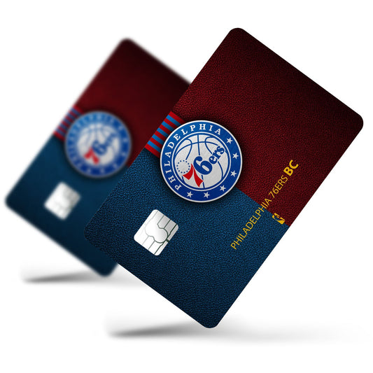 Flex Designs Credit Card Philadelphia 76ers Full Skins - Sports Basketball Credit Card & Debit Card Skin